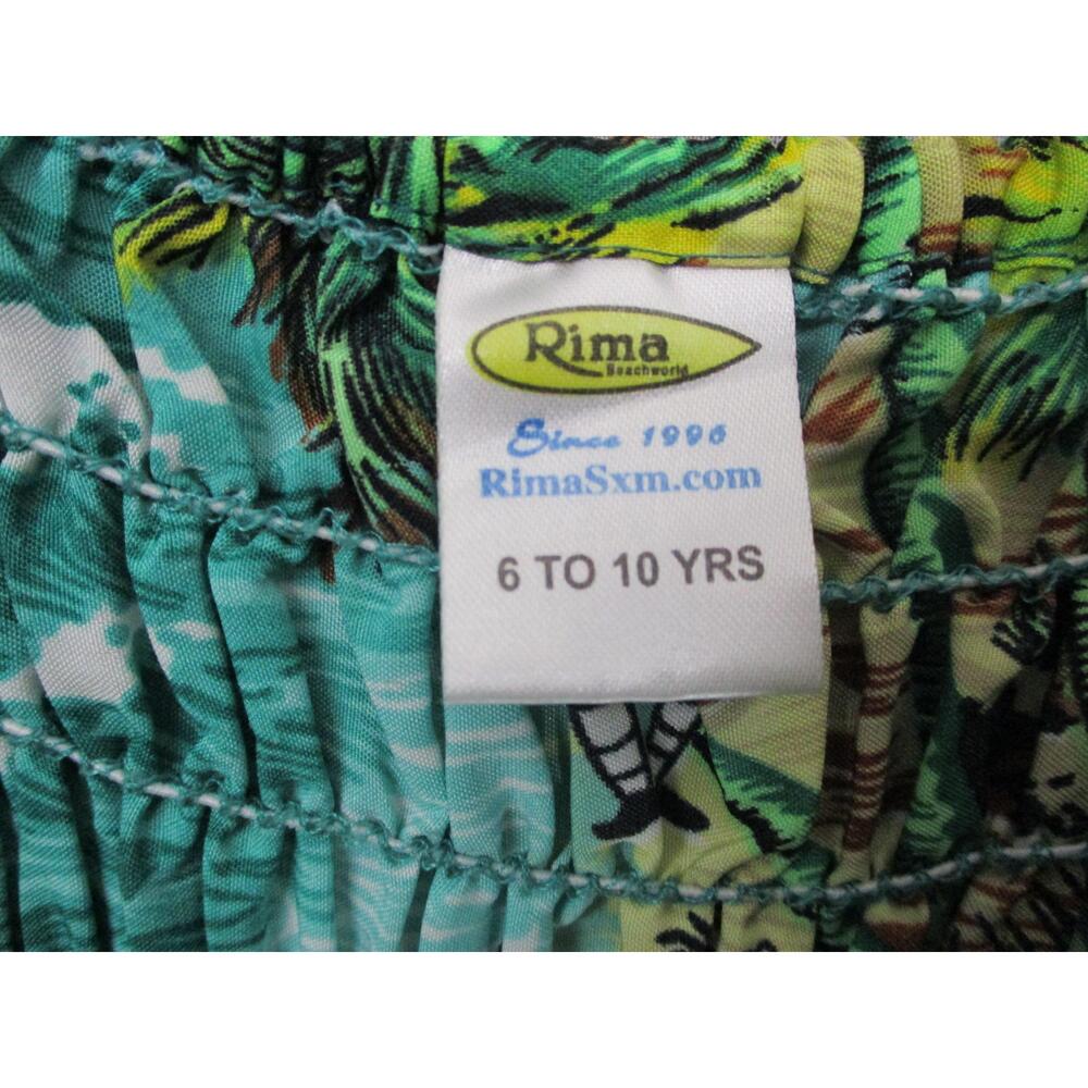 Rima Beachwear Caribbean Print Hank Hem Sundress Womens Size 6-10 YRS - Picture 5 of 11